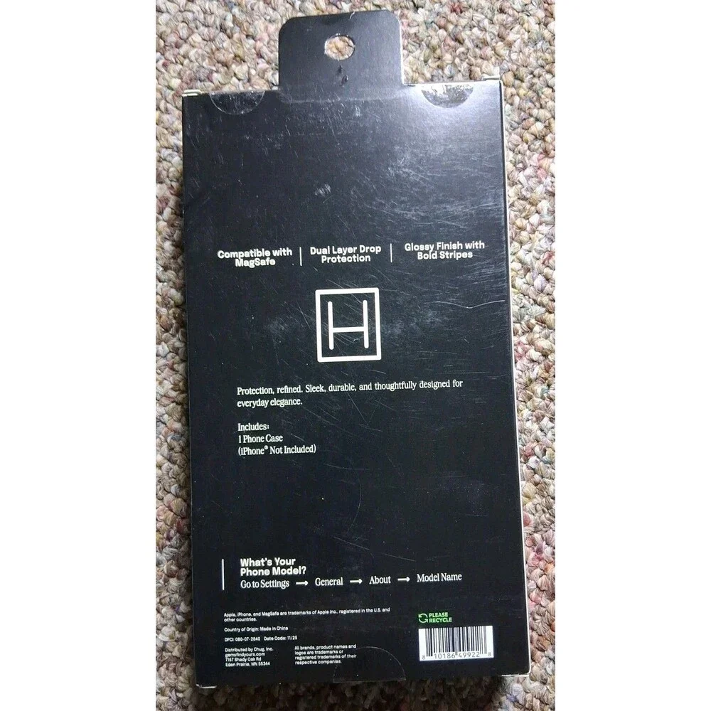 Hello Lux iPhone 17 Plus Blue Stripe Phone Case